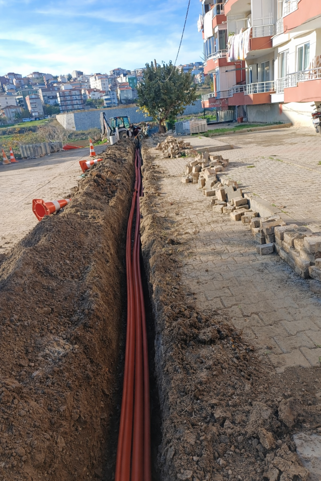Çiftlikönü'nde inşaat alanı detayları